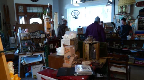 Antique store Stock Footage 36739722