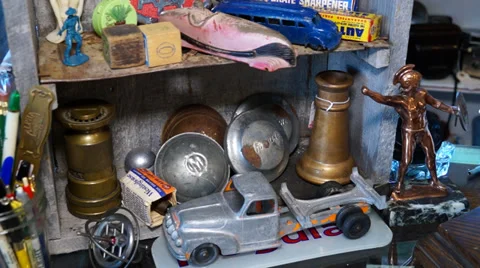 Antique store items Stock Footage 36739078