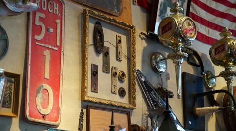 Antique store items Stock Footage 36739100