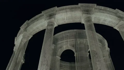 Antique-style structure Stock Footage 180506294