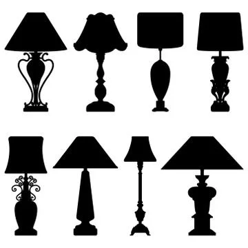 Antique Table Lamp Stock-Illustration