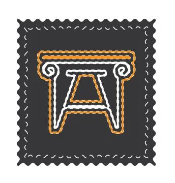 Antique Table Vector. Stock Illustration