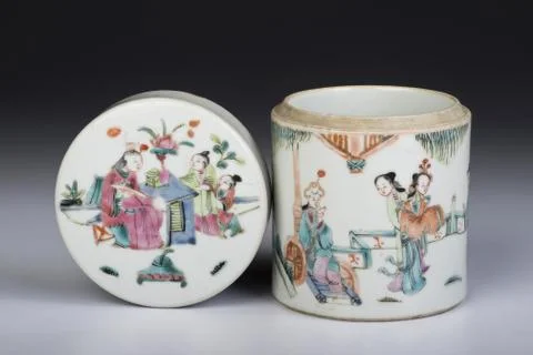 Antique Tea Caddy. Stock Photos
