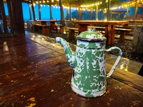 Antique teapot 스톡 사진