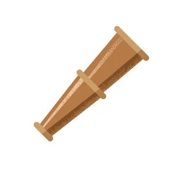 Antique telescope device Stock Illustration