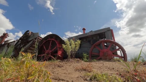 Antique Tractor Video stock 249857975