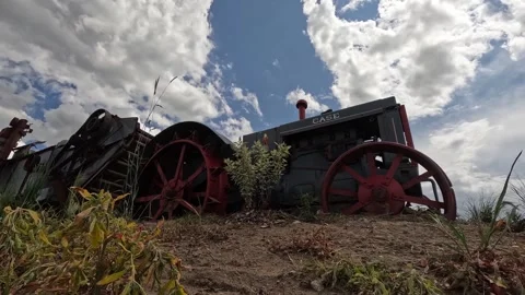 Antique Tractor Stock Footage 249858116