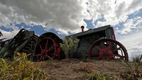 Antique Tractor Stock Footage 249858134