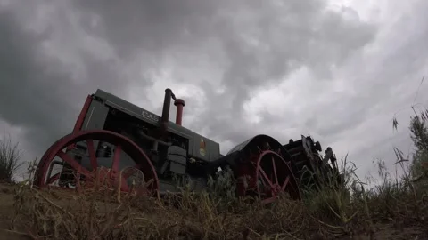 Antique Tractor Stock Footage 249858397