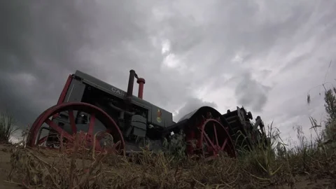 Antique Tractor Stock Footage 249858659
