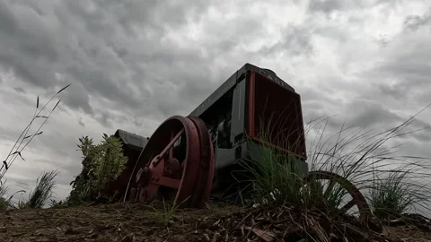 Antique Tractor Stock Footage 249858660