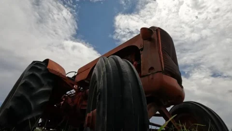 Antique Tractor Video stock 249920741