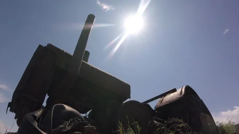 Antique Tractor Stock Footage 250302557