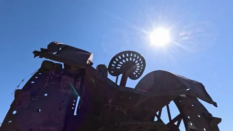 Antique Tractor Stock Footage 251512605