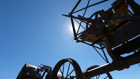 Antique Tractor Stock Footage 251604268