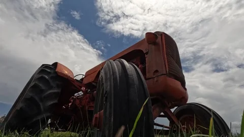 Antique Tractor Timelapse Stock Footage 249950480