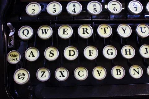 Antique typewriter iii Stock Photos