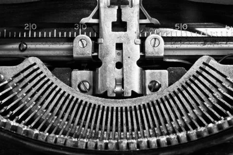 Antique typewriter ix Stockfoto's