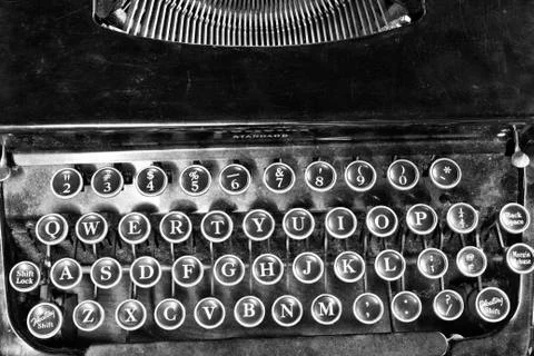 Antique typewriter Stockfoto's