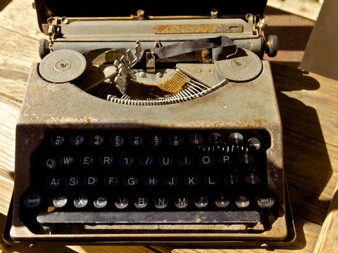 Antique typewriter Stock Photos