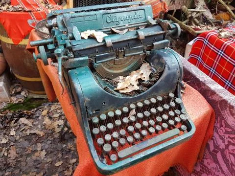Antique typewriter Stock Photos