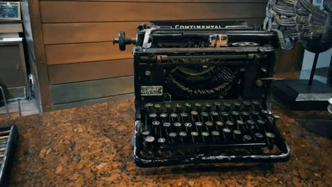 Antique typewriter Stock Photos