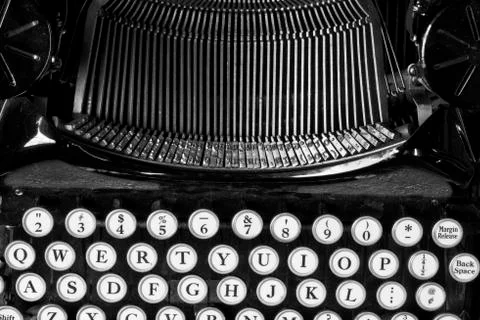 Antique typewriter x Stock Photos
