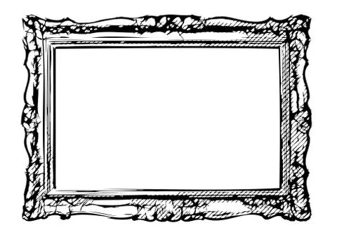 The antique vector frame Stock Illustration