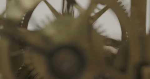 Antique victorian clock Stock Footage 235794125