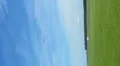 Antique vintage airplane flying over landscape, hd vertical HD Footage