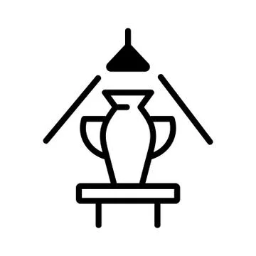 Antique visor icon vector. Isolated contour symbol illustration Stock Illustration