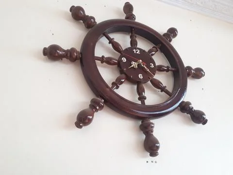 Antique wall clock  Stock Photos