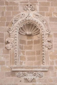 Antique wall element Stock Photos