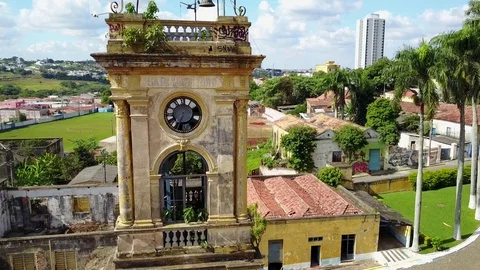 Antique watch - Clock tower Vídeo Stock 76330659