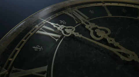 Antique watch dramatic countdown Video stock 41742703