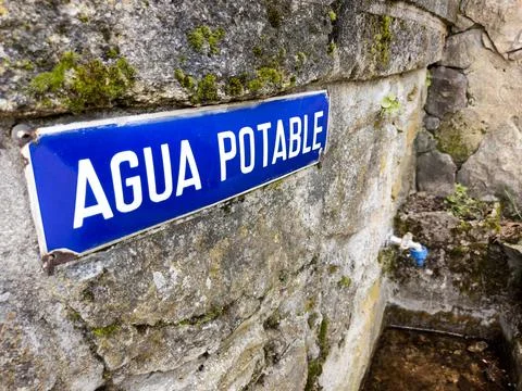 Antique water source of drinking water Stock Photos