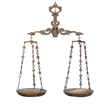 Antique weighing scale Stock Photos
