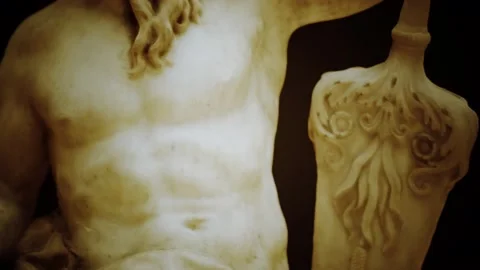 Antique white marble statue Vidéo 138861995