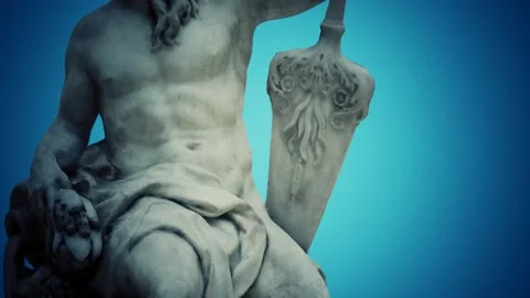 Antique white marble statue Vidéo 139676961