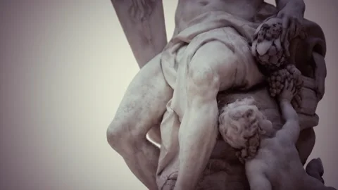 Antique white marble statue 動画素材 164962332