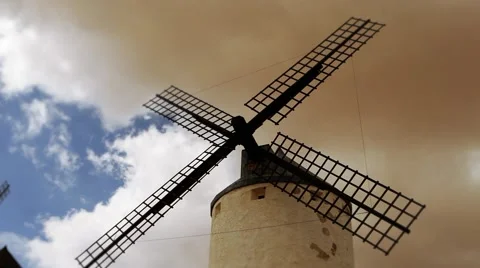 Antique windmills 库存影片 61430732