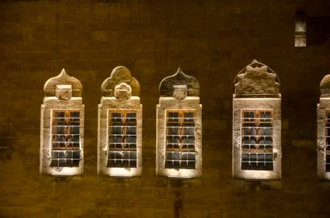 Antique Windows Lighted Stock Photos