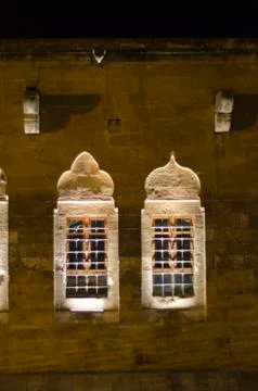 Antique Windows Lighted Stock Photos
