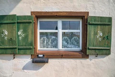 Antique windows Stock Photos