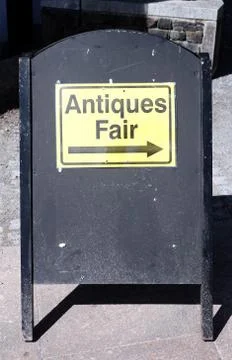 Antiques sign Fotos de archivo
