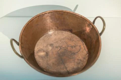 Antiques theme, Single rustic pan Stock Photos