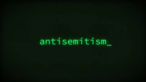 Antisemitism, Typing Text, Retro Computer Screen Stock Footage 310736841