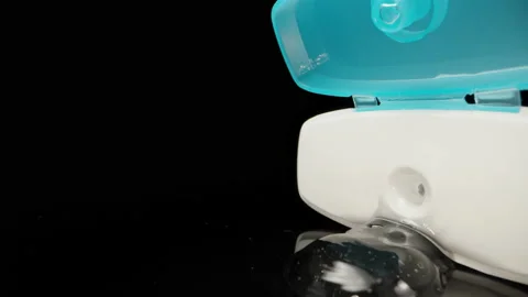 Antiseptic gel leaked out of the jar ont... | Stock Video | Pond5