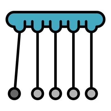 Antistress pendulum icon vector flat 스톡 일러스트