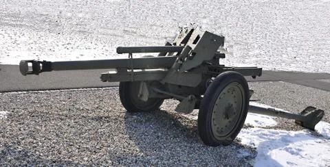 Antitank cannon Stock Photos